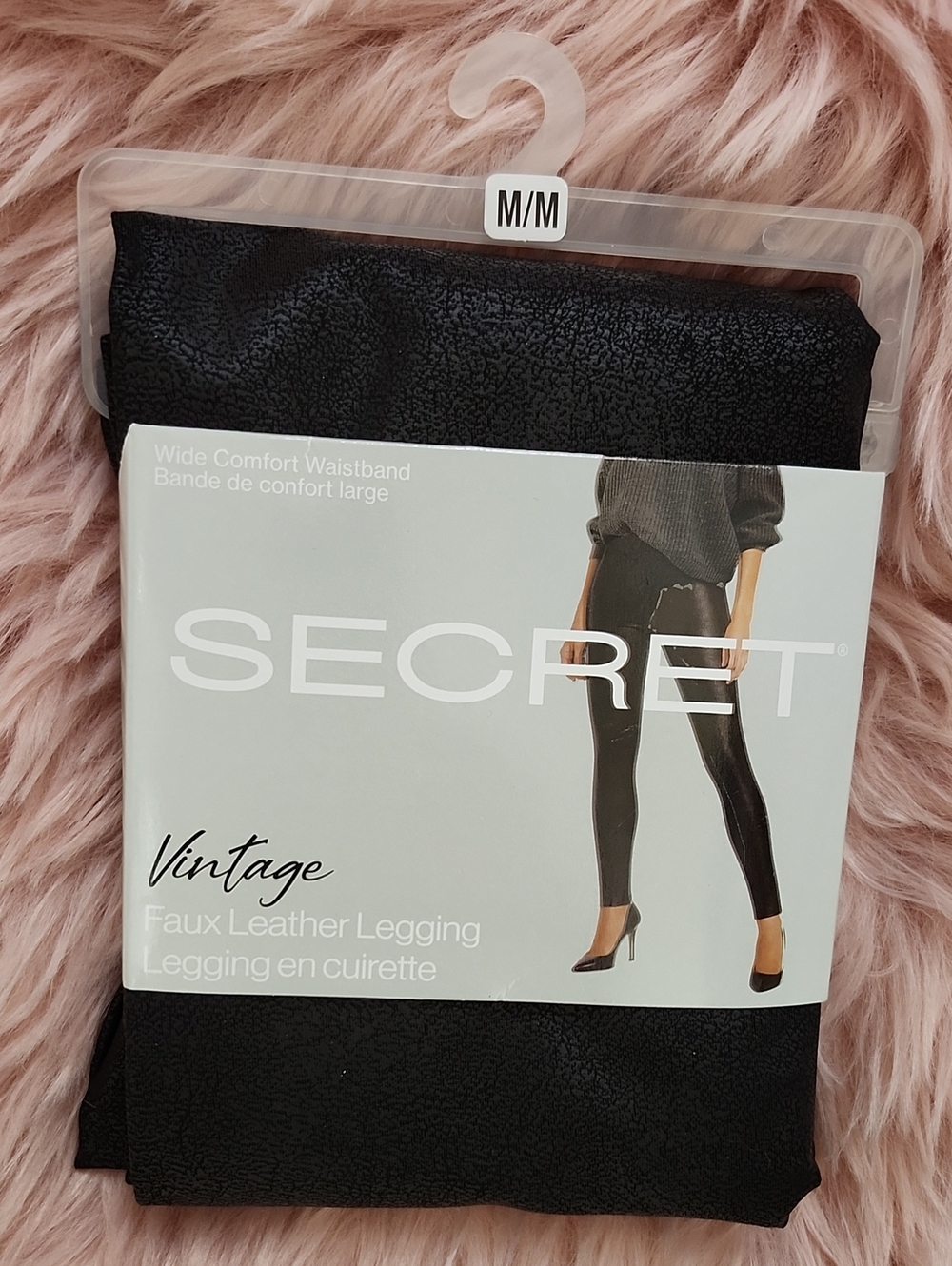 Brand New SECRET VINTAGE FAUX LEATHER LEGGINGS-M/M